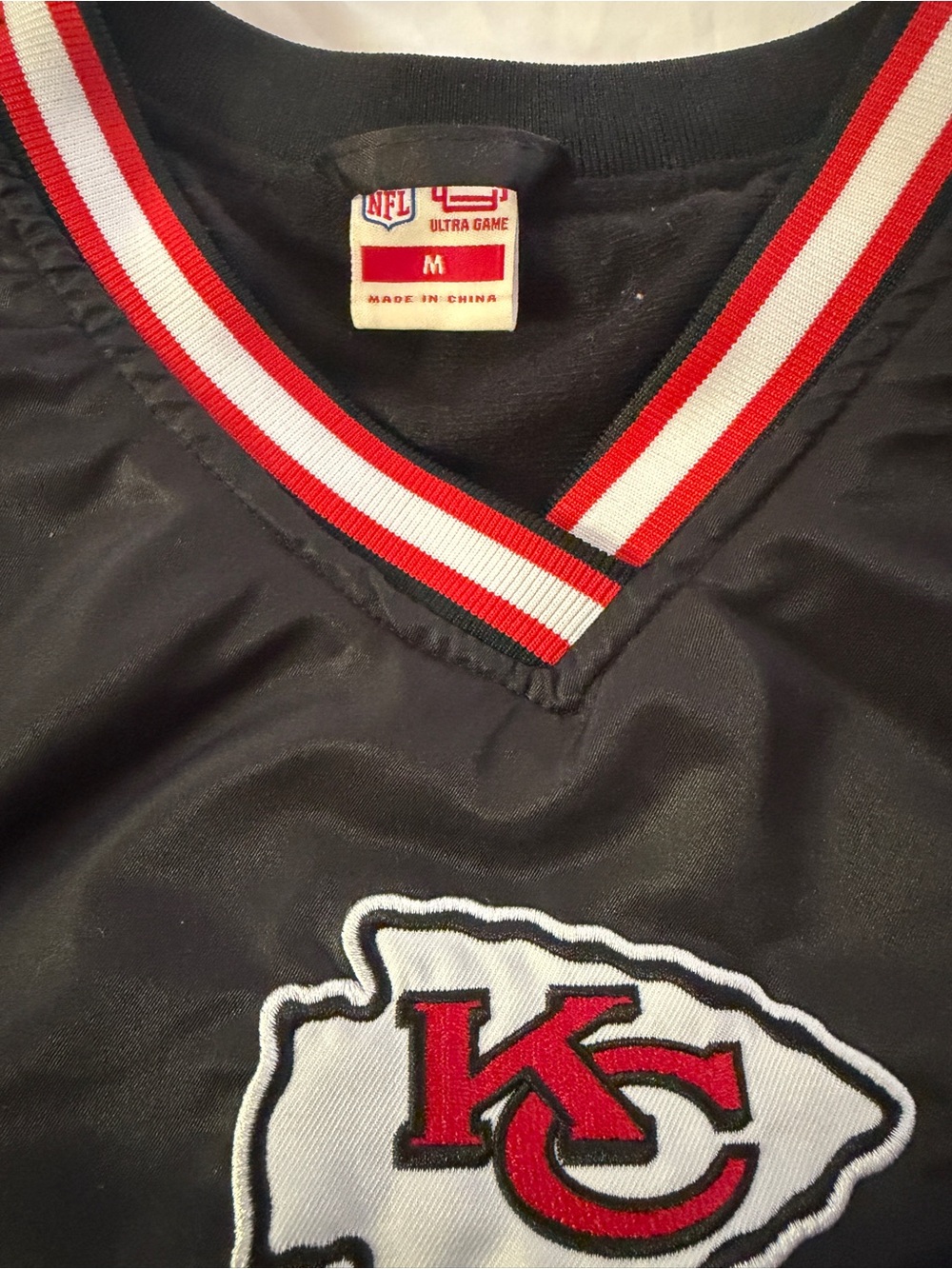 NFL Black Red White Kansas City Chiefs Puffer Pullover
